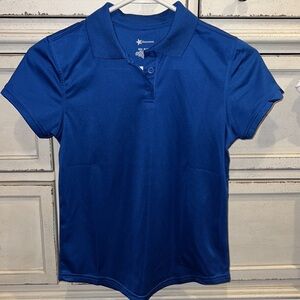 Classroom royal blue youth school uniform polo shirt shortsleeve Medium 10-12​